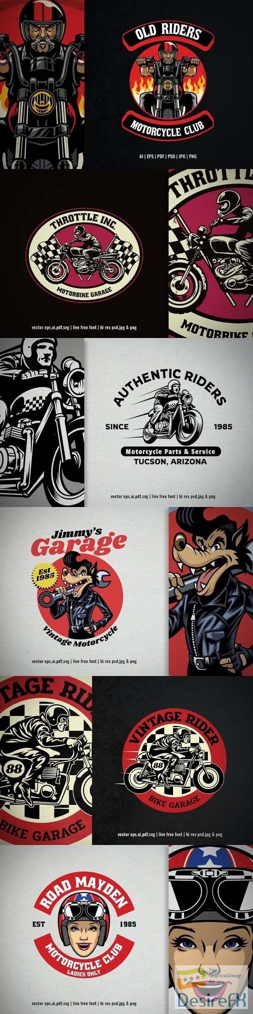 Logo of motorcycle garage
