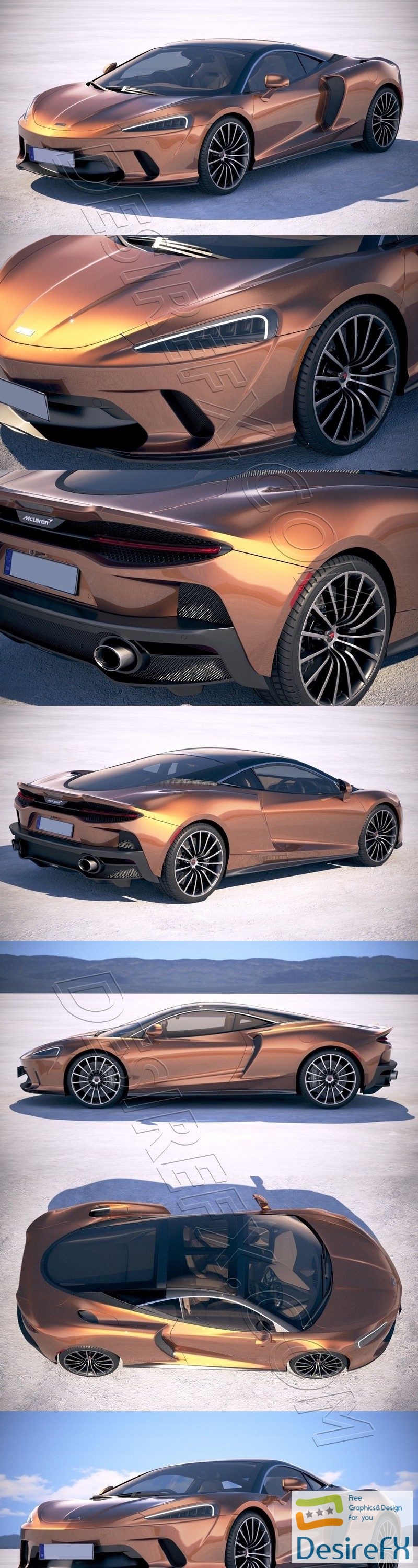 McLaren GT 2020 3D Model