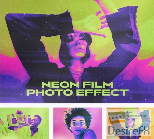 Neon Film Photo Effect - 27123409