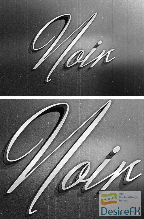Old Film Text Effect for Photoshop
