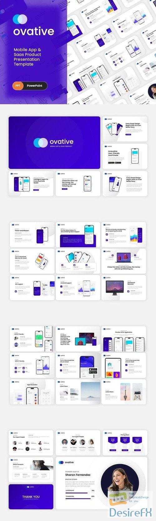 Ovative - Mobile Apps & SAAS PowerPoint Template