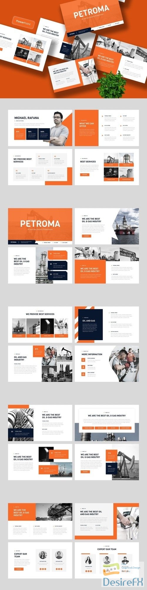 Petroma - Oil & Gas Industry PowerPoint Template