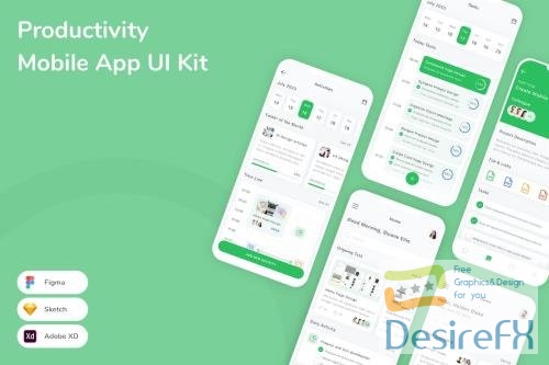 Productivity Mobile App UI Kit