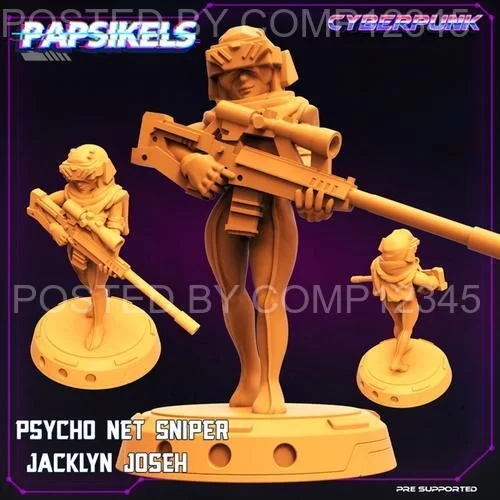 Psycho Net Sniper Jacklyn Joseh 3D Print