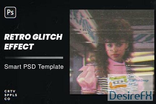 Retro Glitch Effect - 25406717