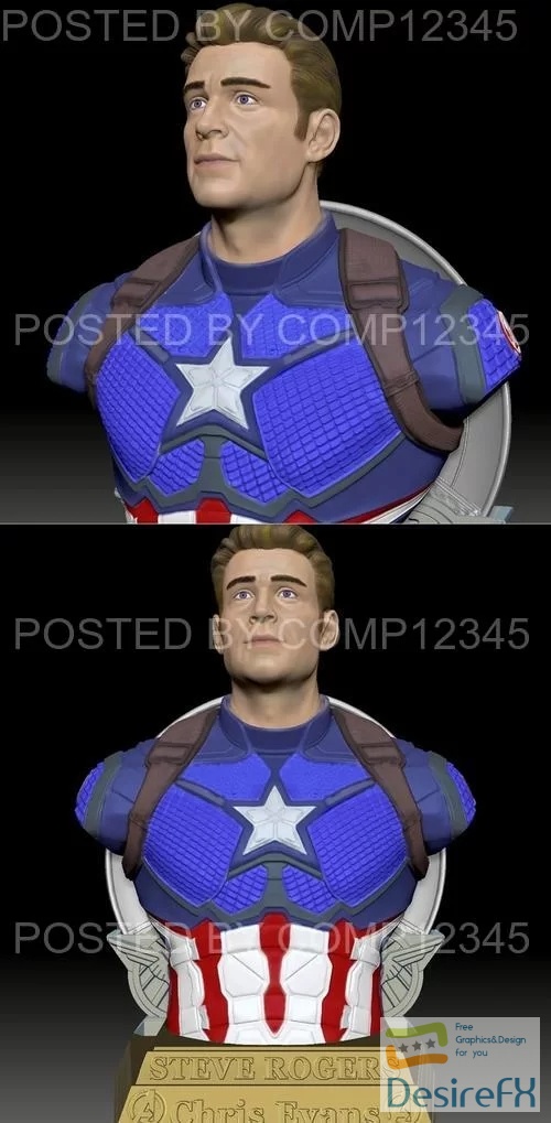 Steve Rogers - Captain America 3D Print