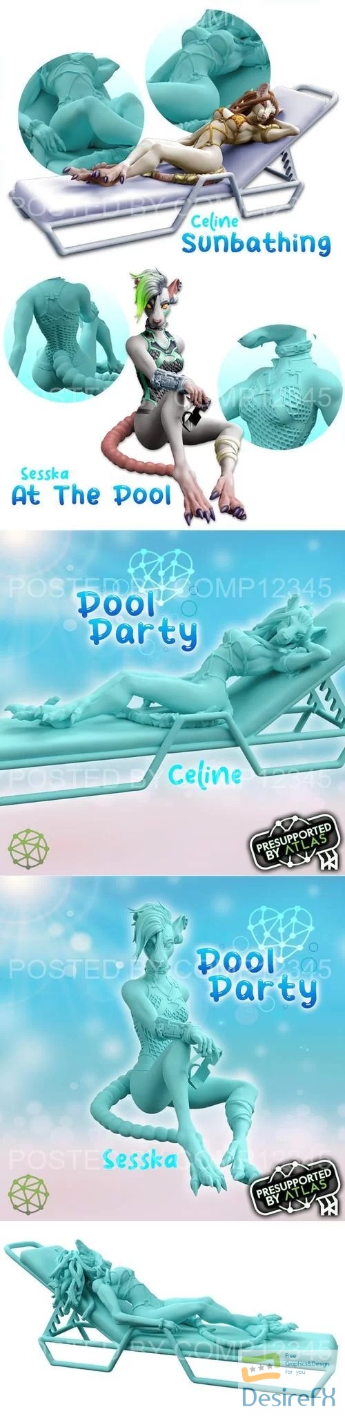 The Atlas Pool Party 3D Print