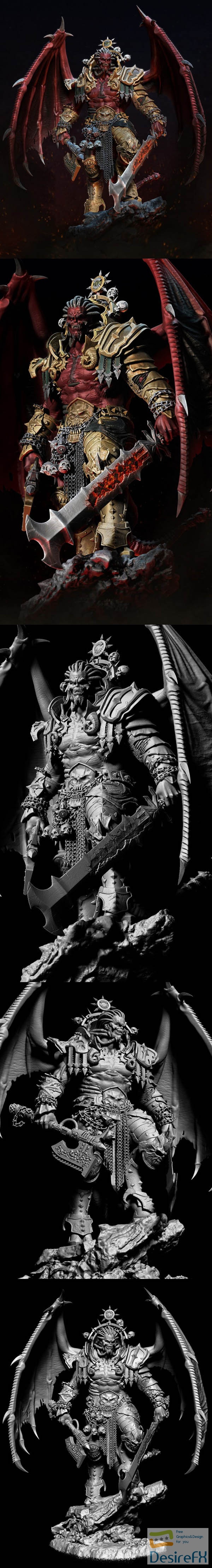 The Daemon Primarch of Khorne – Warhammer 40000 – 3D Print