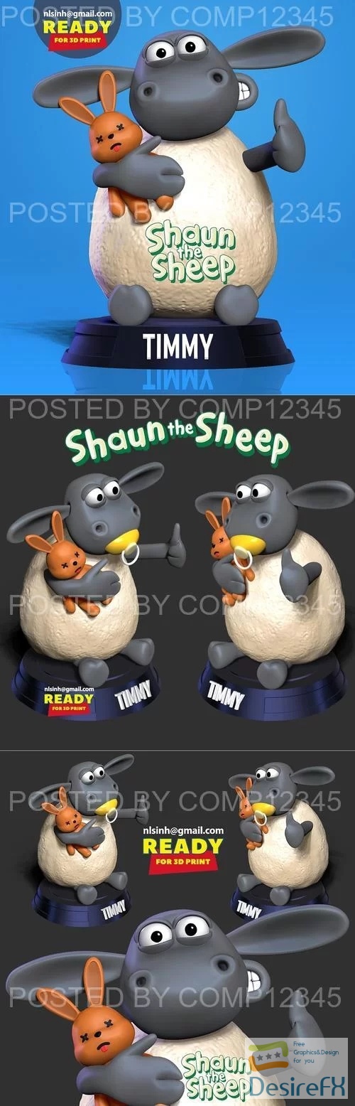 Timmy - Shaun the Sheep 3D Print