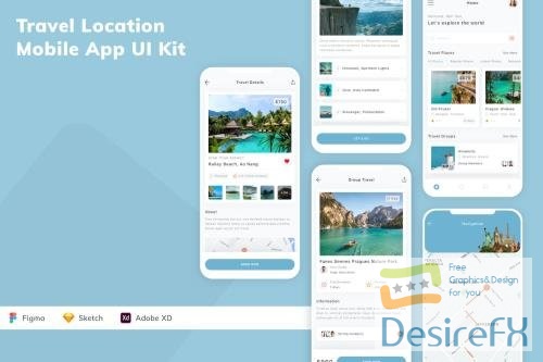 Travel Location Mobile App UI Kit