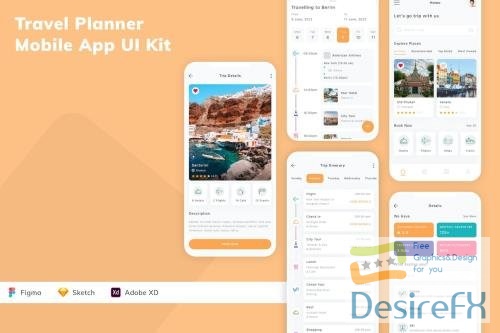 Travel Planner Mobile App UI Kit
