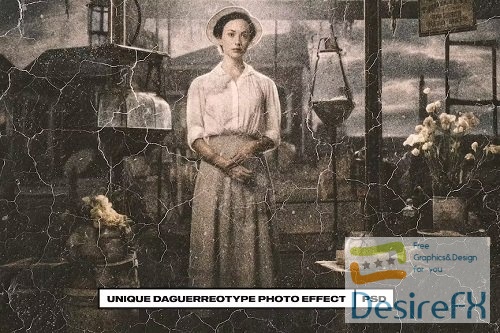 Unique Daguerreotype Photo Effect - PSQBKCX