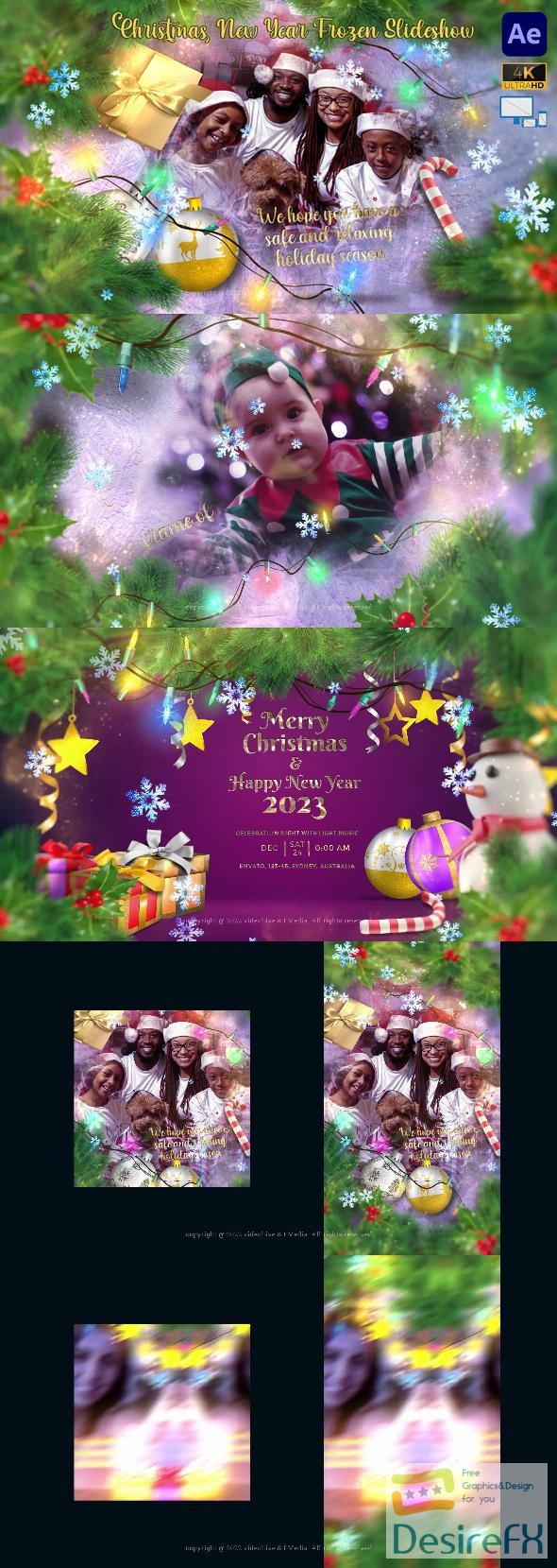 VideoHive Christmas New Year Frozen Slideshow 42009608