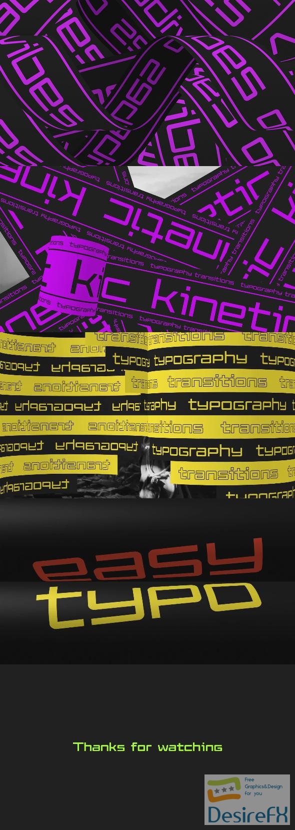 VideoHive Kinetic Typography Transitions 43509427