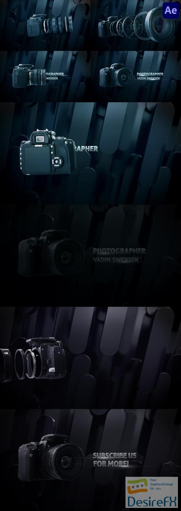 VideoHive Photographer Intro Titles for After Effects 43552297