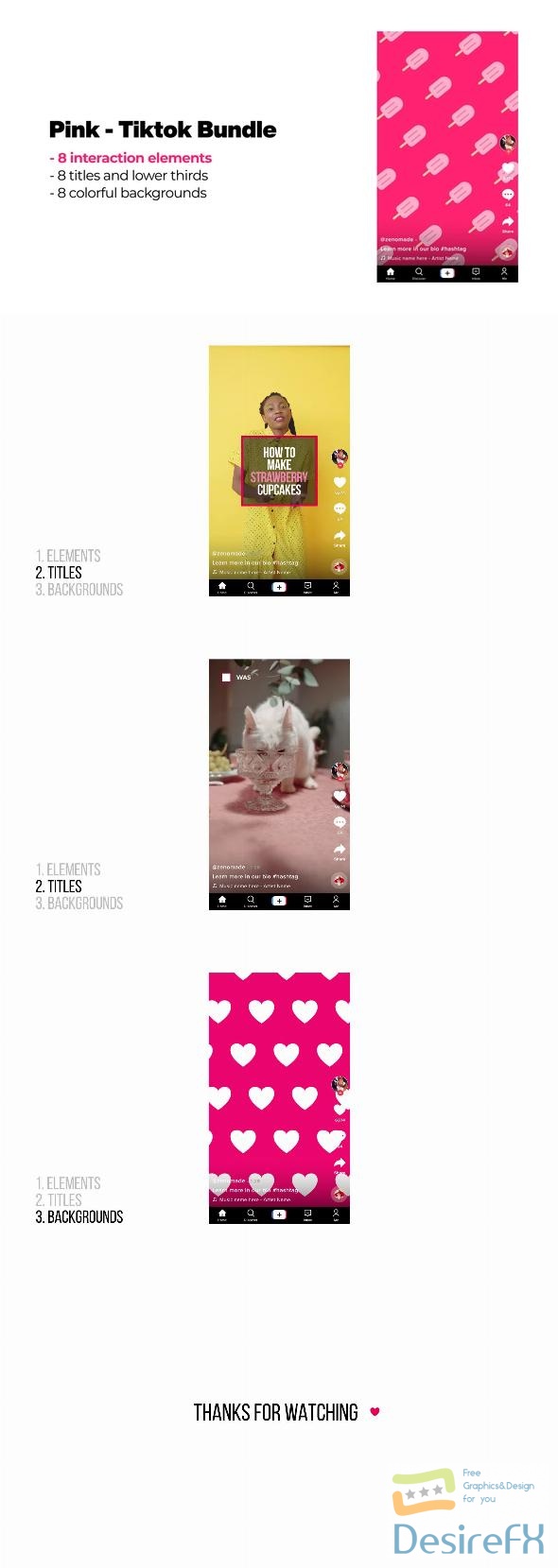 VideoHive Pink - TikTok Bundle 43768803