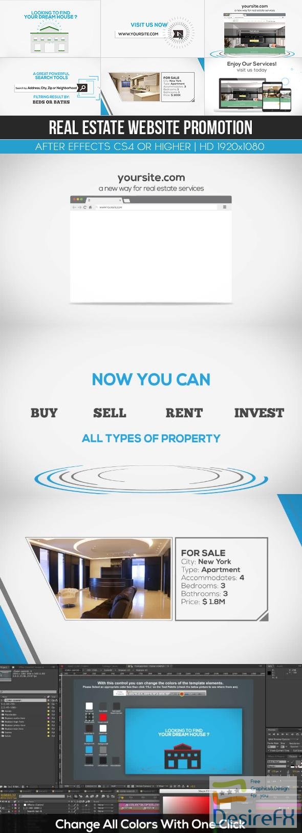 VideoHive Real Estate Website Promotion 12804976
