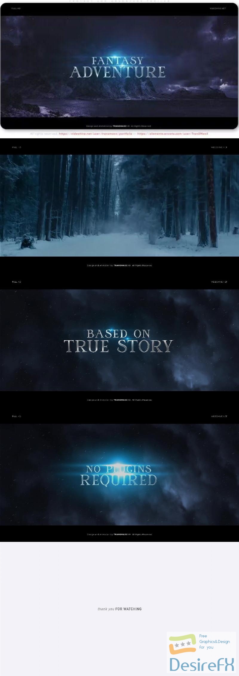 Videohive Fantasy and Adventure Trailer 46912056