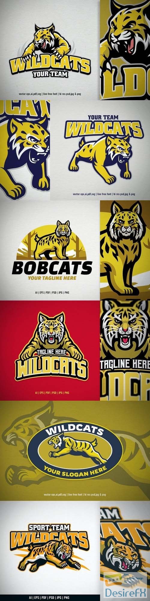 Wildcat Mascot for Sport and Esport Logo