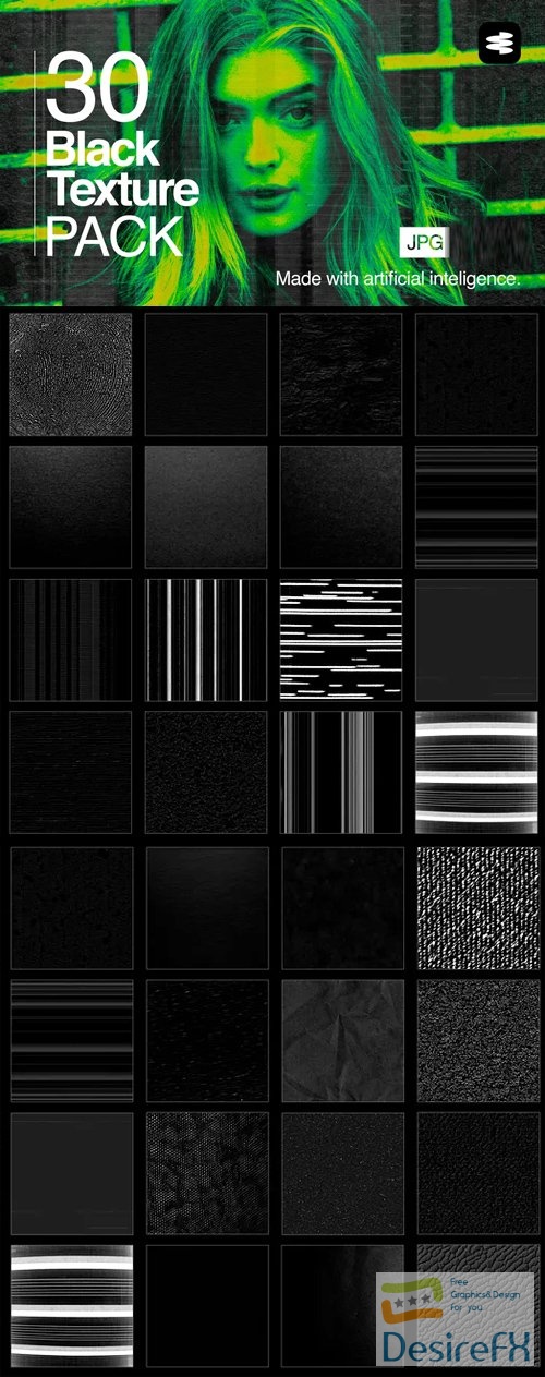 Download 30 Black Textures Pack - DesireFX.COM