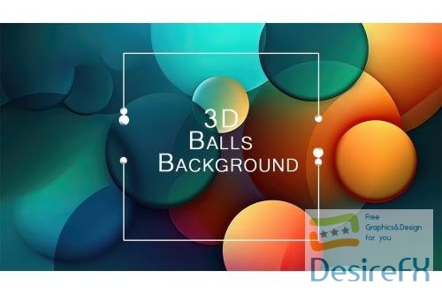 3D Balls Background vol 2