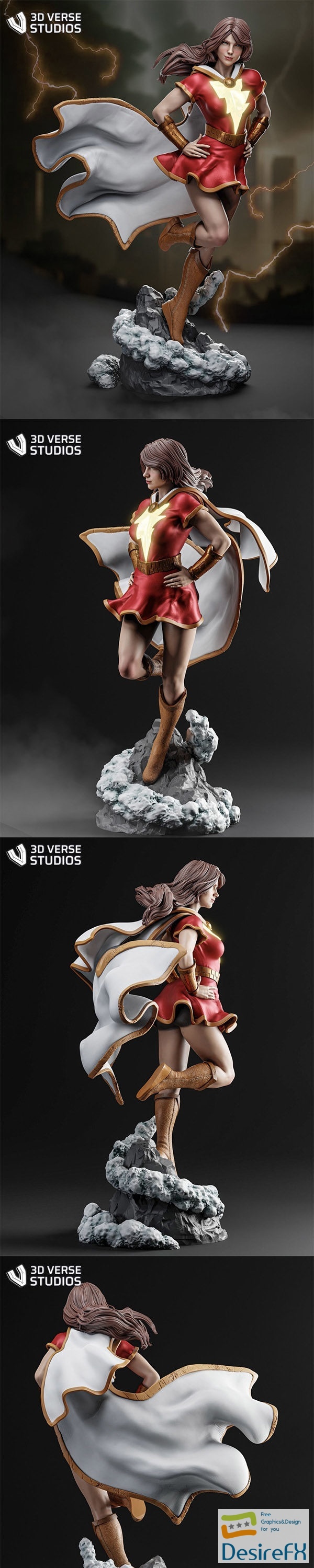 3d Verse Studios – Mary Marvel – 3D Print