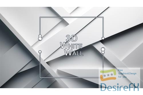 3D White Wall