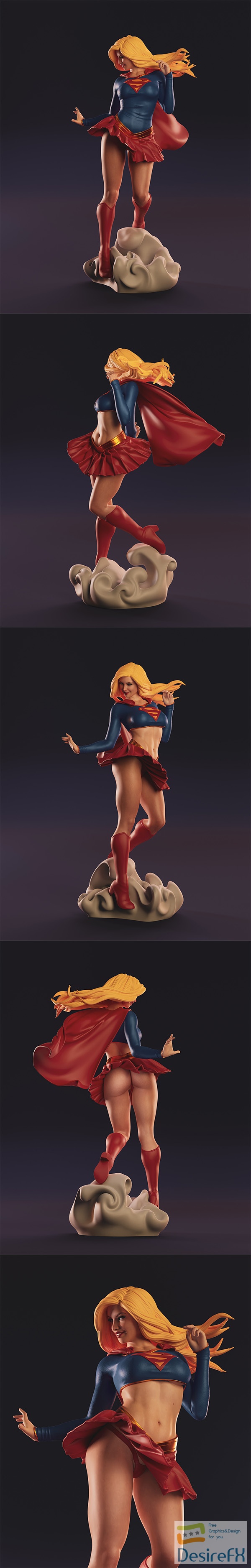 Abe3D – Supergirl – 3D Print