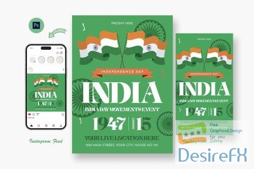 Agre India Independence Day Flyer Template
