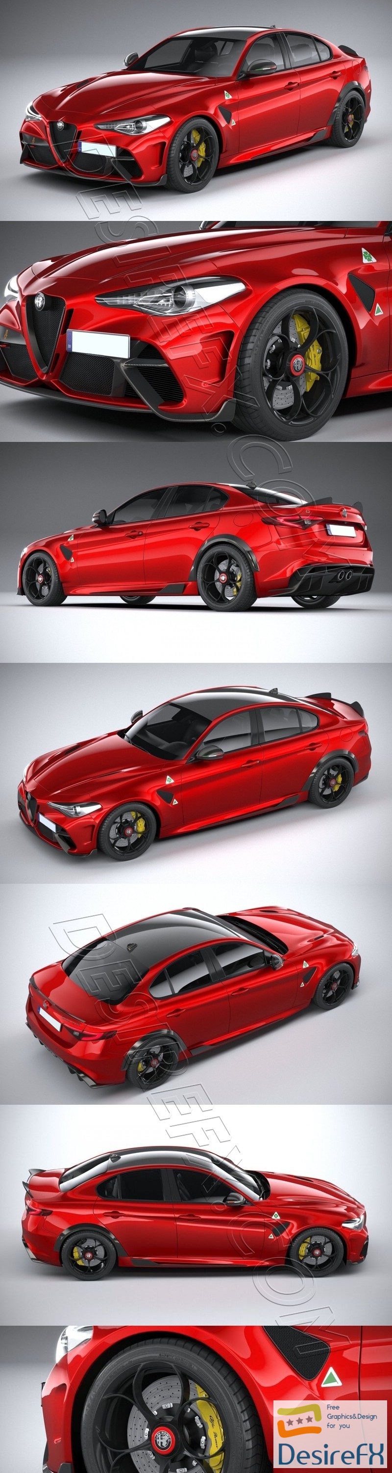 Alfa Romeo Giulia GTA 2021 3D Model