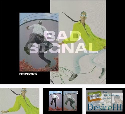 Bad Signal Poster Photo Effect - 42174418