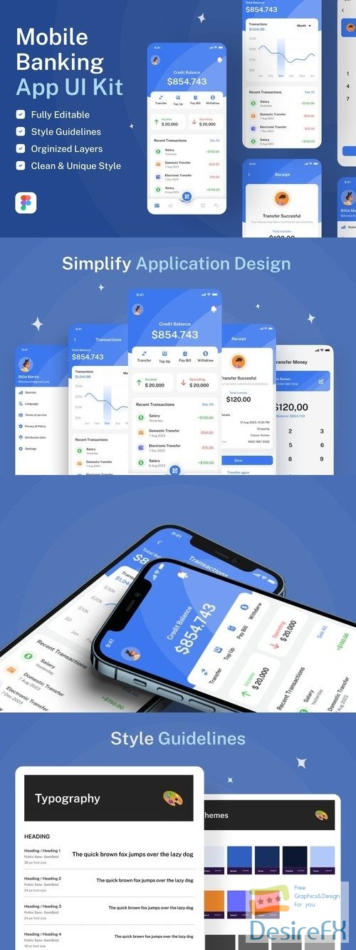 Bankzy - Banking app UI kit