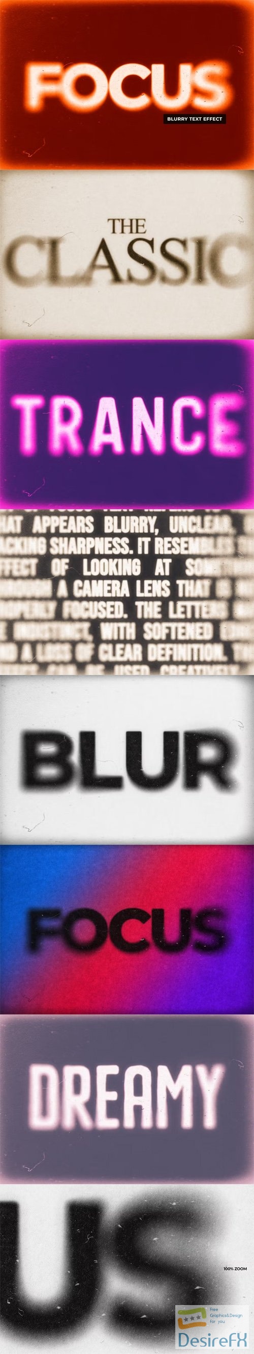 Blurry Photoshop Text Effect