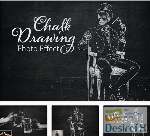 Chalk Drawing Photo Effect - BE9LVG3