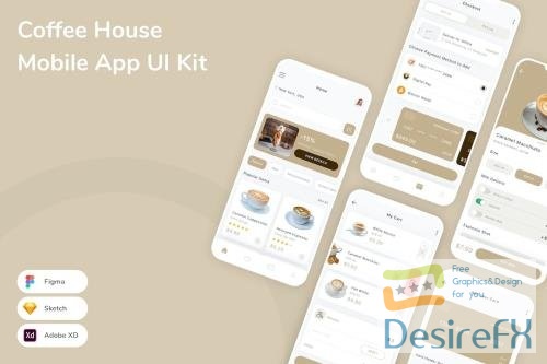 Coffee House Mobile App UI Kit