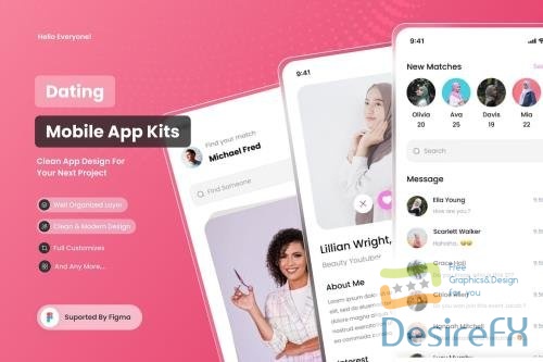 Dating - Mobile App UI Kits