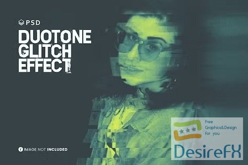 Duotone Glitch Photo Effect - JADDWY8