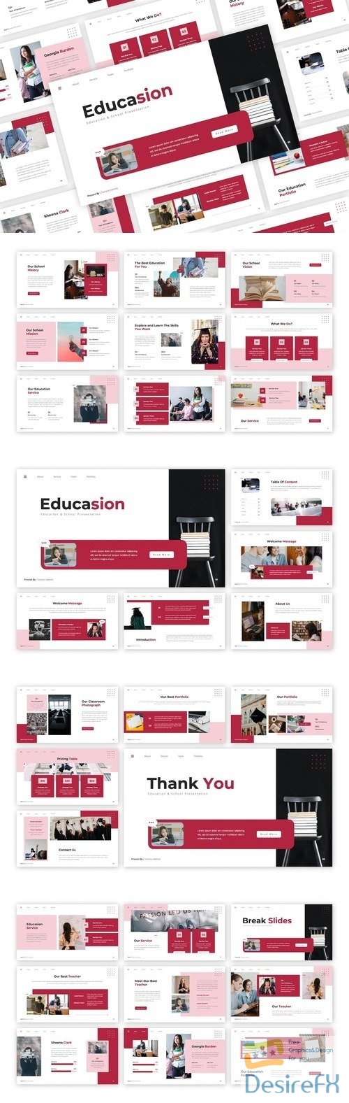 Educasion - Education and School PowerPoint, Keynote and Google Slides Template