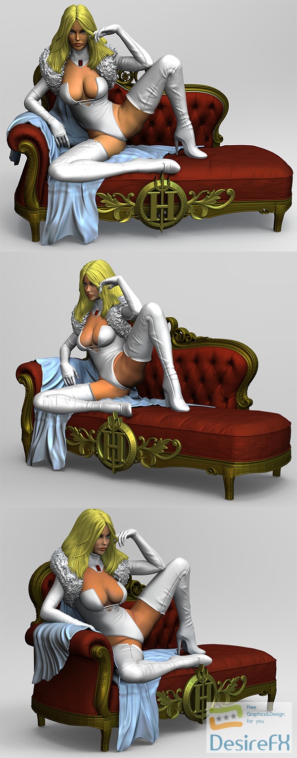 Emma Frost – Sexy Chick – 3D Print