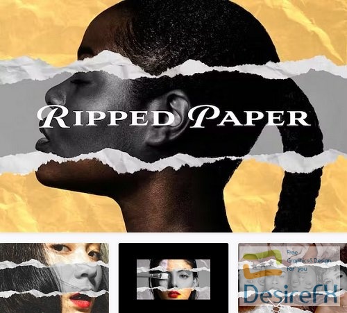 Grunge Ripper Paper Photo Effect - 42150612