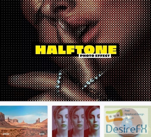 Halftone Photo Effect - 13424363