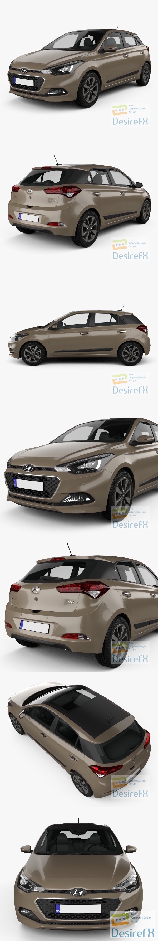 Hyundai Elite i20 2017 3D Model