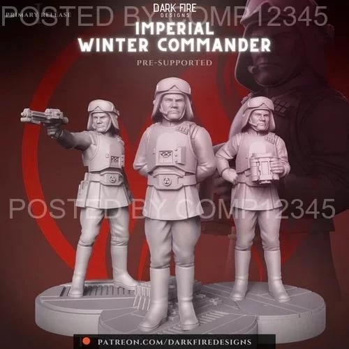 Imperial Winter Commander 3D Print