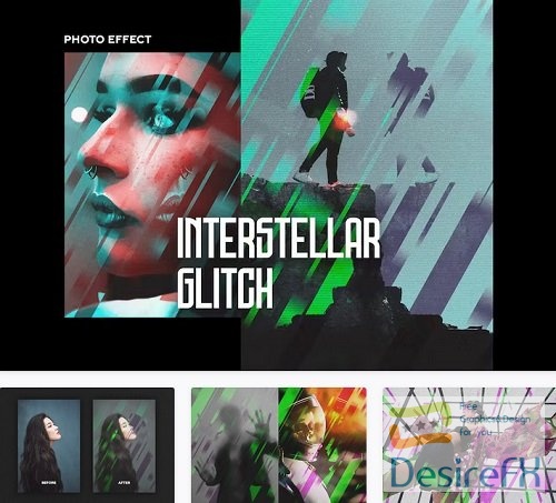 Interstellar Glitch Poster Effect - 26700790