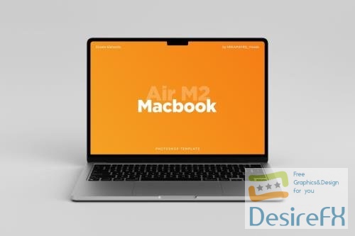 Laptop Air Front View Mockup