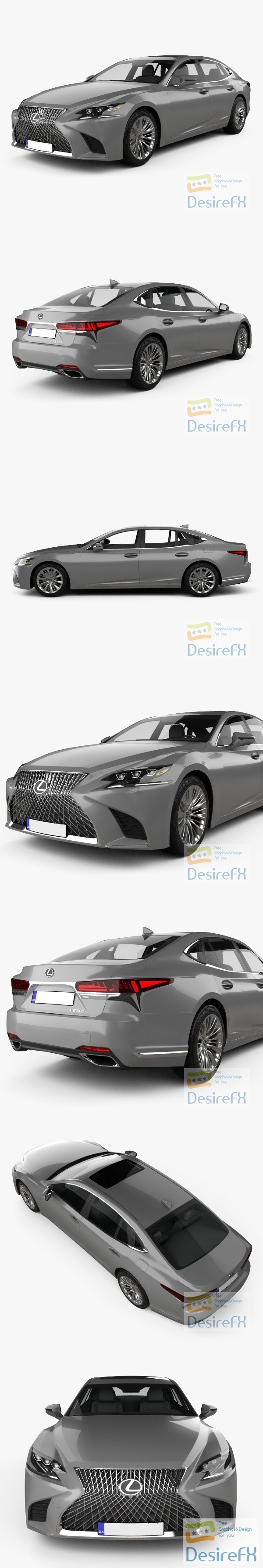 Lexus LS 2020 3D Model