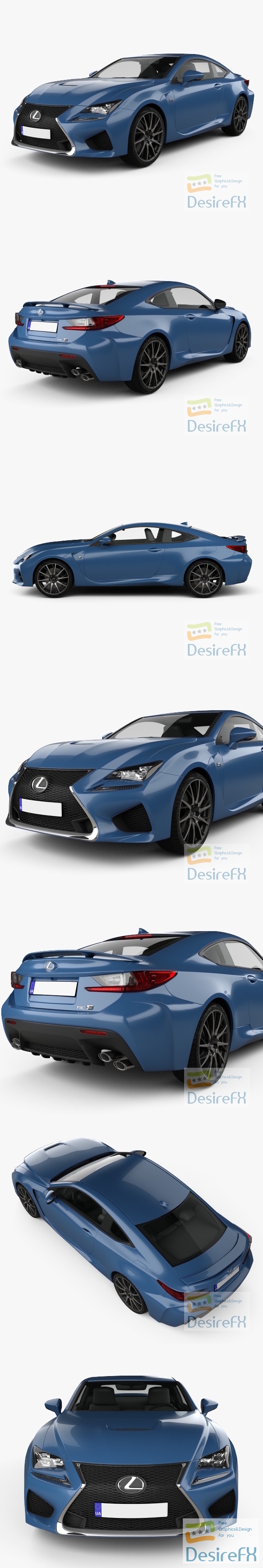 Lexus RC F 2017 3D Model