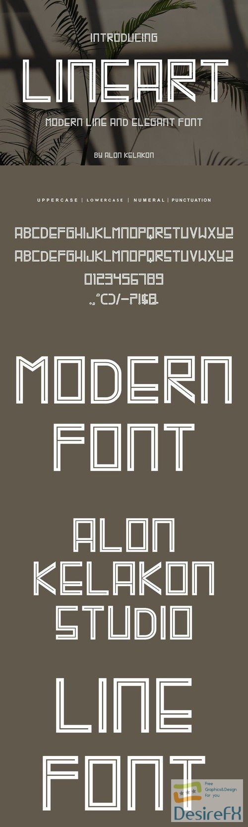 Lineart Font