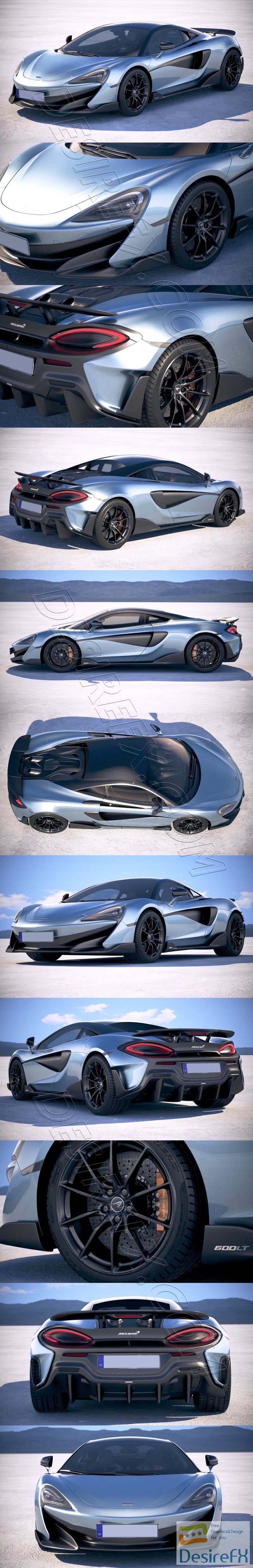 McLaren 600LT 2019 3D Model