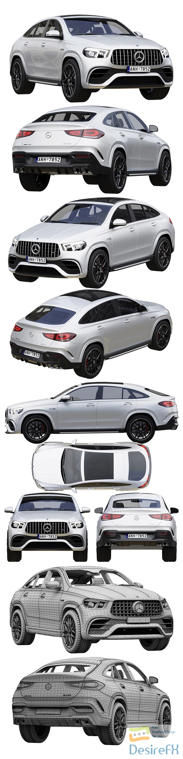 Mercedes-Benz AMG GLE 63 Coupe 2021 3D Model